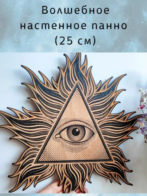 Декор «Третий глаз» — магическое панно черное Декор «Третий глаз» — магическое панно черное