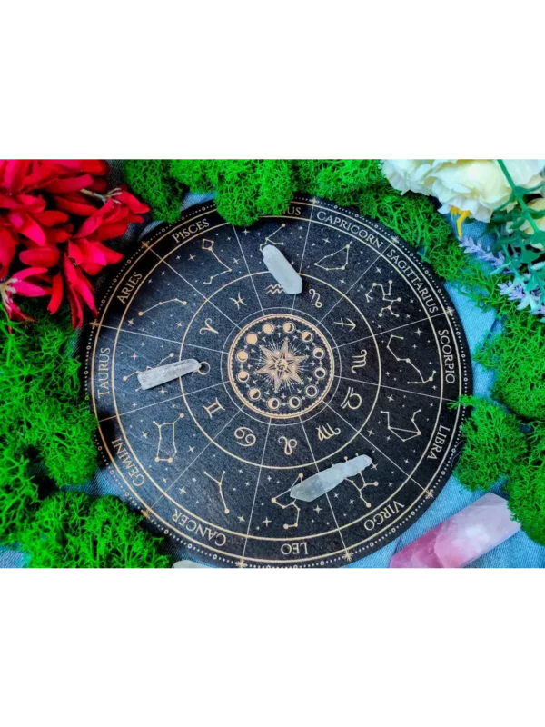 Алтарь «Зодиакальное колесо» — дерево для ритуалов и интерьера Алтарь «Зодиакальное колесо» — дерево для ритуалов и интерьера