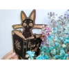 Панно «Кошка и книга» магический декор черный Панно «Кошка и книга» магический декор черный