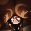 Куб-подсвечник «Кошки на луне» — игра теней