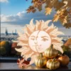Солнце и Луна — деревянное панно Солнце и Луна — деревянное панно