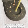 Мини алтарь "Пентаграмма" для ритуалов с местом для свечи и благовоний, разборный Мини алтарь "Пентаграмма" для ритуалов с местом для свечи и благовоний, разборный