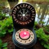 Мини алтарь "Шлем ужаса" для ритуалов с местом для свечи и благовоний, разборный