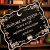 Табличка «Ведьма на кухне» — Деревянный ведьмин декор Табличка «Ведьма на кухне» — Деревянный ведьмин декор