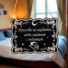 Табличка «Свидание с подушкой» — Деревянный ведьмин декор Табличка «Свидание с подушкой» — Деревянный ведьмин декор
