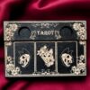 Доска для расклада Таро "Кошка", украшение алтаря, подставка для ведьмы, с держателем для чайных свечей Доска для расклада Таро "Кошка", украшение алтаря, подставка для ведьмы, с держателем для чайных свечей