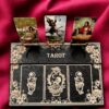 Доска для расклада Таро "Скелеты", украшение алтаря, подставка для ведьмы, с держателем для чайных свечей Доска для расклада Таро "Скелеты", украшение алтаря, подставка для ведьмы, с держателем для чайных свечей