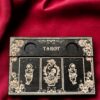 Доска для расклада Таро "Скелеты", украшение алтаря, подставка для ведьмы, с держателем для чайных свечей Доска для расклада Таро "Скелеты", украшение алтаря, подставка для ведьмы, с держателем для чайных свечей