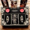 Доска для расклада Таро "Фея", украшение алтаря, подставка для ведьмы, с держателем для чайных свечей Доска для расклада Таро "Фея", украшение алтаря, подставка для ведьмы, с держателем для чайных свечей