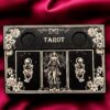 Доска для расклада Таро "Фея", украшение алтаря, подставка для ведьмы, с держателем для чайных свечей Доска для расклада Таро "Фея", украшение алтаря, подставка для ведьмы, с держателем для чайных свечей
