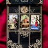 Доска для расклада Таро "Дева и пентаграмма" под 9 карт, украшение алтаря, подставка для ведьмы, с держателем для чайных свечей Доска для расклада Таро "Дева и пентаграмма" под 9 карт, украшение алтаря, подставка для ведьмы, с держателем для чайных свечей