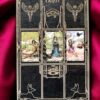 Доска для расклада Таро "Египет" под 9 карт, украшение алтаря, подставка для ведьмы, с держателем для чайных свечей Доска для расклада Таро "Египет" под 9 карт, украшение алтаря, подставка для ведьмы, с держателем для чайных свечей