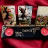 Доска для расклада Таро "Египет" под 9 карт, украшение алтаря, подставка для ведьмы, с держателем для чайных свечей Доска для расклада Таро "Египет" под 9 карт, украшение алтаря, подставка для ведьмы, с держателем для чайных свечей