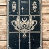 Доска для расклада Таро "Мотылек" под 9 карт, украшение алтаря, подставка для ведьмы, с держателем для чайных свечей Доска для расклада Таро "Мотылек" под 9 карт, украшение алтаря, подставка для ведьмы, с держателем для чайных свечей