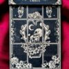 Доска для расклада Таро "Скелеты" под 9 карт, украшение алтаря, подставка для ведьмы, с держателем для чайных свечей