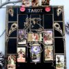 Доска для расклада Таро "Ворон" под 17 карт, украшение алтаря, подставка для ведьмы, с держателем для чайных свечей Доска для расклада Таро "Ворон" под 17 карт, украшение алтаря, подставка для ведьмы, с держателем для чайных свечей
