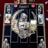 Доска для расклада Таро "Дева на луне" под 17 карт, украшение алтаря, подставка для ведьмы, с держателем для чайных свечей Доска для расклада Таро "Дева на луне" под 17 карт, украшение алтаря, подставка для ведьмы, с держателем для чайных свечей