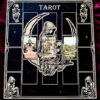 Доска для расклада Таро "Дева на луне" под 17 карт, украшение алтаря, подставка для ведьмы, с держателем для чайных свечей Доска для расклада Таро "Дева на луне" под 17 карт, украшение алтаря, подставка для ведьмы, с держателем для чайных свечей