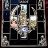 Доска для расклада Таро "Дева на луне" под 17 карт, украшение алтаря, подставка для ведьмы, с держателем для чайных свечей Доска для расклада Таро "Дева на луне" под 17 карт, украшение алтаря, подставка для ведьмы, с держателем для чайных свечей