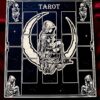 Доска для расклада Таро "Дева на луне" под 17 карт, украшение алтаря, подставка для ведьмы, с держателем для чайных свечей Доска для расклада Таро "Дева на луне" под 17 карт, украшение алтаря, подставка для ведьмы, с держателем для чайных свечей