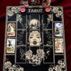 Доска для расклада Таро "Дева и луна" под 17 карт, украшение алтаря, подставка для ведьмы, с держателем для чайных свечей