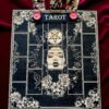 Доска для расклада Таро "Дева и пентаграмма" под 17 карт, украшение алтаря, подставка для ведьмы, с держателем для чайных свечей Доска для расклада Таро "Дева и пентаграмма" под 17 карт, украшение алтаря, подставка для ведьмы, с держателем для чайных свечей