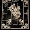 Доска для расклада Таро "Кошки" под 17 карт, украшение алтаря, подставка для ведьмы, с держателем для чайных свечей Доска для расклада Таро "Кошки" под 17 карт, украшение алтаря, подставка для ведьмы, с держателем для чайных свечей