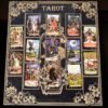 Доска для расклада Таро "Скелеты" под 17 карт, украшение алтаря, подставка для ведьмы, с держателем для чайных свечей Доска для расклада Таро "Скелеты" под 17 карт, украшение алтаря, подставка для ведьмы, с держателем для чайных свечей