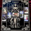 Доска для расклада Таро "Фея" под 17 карт, украшение алтаря, подставка для ведьмы, с держателем для чайных свечей Доска для расклада Таро "Фея" под 17 карт, украшение алтаря, подставка для ведьмы, с держателем для чайных свечей