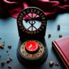 Амулет алтарь со ставом "Финансовое благополучие", набор рун для ритуалов с местом для свечи и благовоний, разборный Амулет алтарь со ставом "Финансовое благополучие", набор рун для ритуалов с местом для свечи и благовоний, разборный