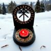 Оберег алтарь со ставом "Защита богов", набор рун для ритуалов с местом для свечи и благовоний, разборный