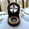 Оберег алтарь со ставом "Изгоняющий крест", набор рун для ритуалов с местом для свечи и благовоний, разборный Оберег алтарь со ставом "Изгоняющий крест", набор рун для ритуалов с местом для свечи и благовоний, разборный