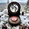 Амулет алтарь со ставом "Замужество", набор рун для ритуалов с местом для свечи и благовоний, разборный Амулет алтарь со ставом "Замужество", набор рун для ритуалов с местом для свечи и благовоний, разборный