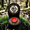 Амулет алтарь со ставом "Похудение", набор рун для ритуалов с местом для свечи и благовоний, разборный Амулет алтарь со ставом "Похудение", набор рун для ритуалов с местом для свечи и благовоний, разборный