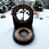 Амулет алтарь со ставом "Чистка блоков", набор рун для ритуалов с местом для свечи и благовоний, разборный
