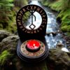 Амулет алтарь со ставом "Иммунитет", набор рун для ритуалов с местом для свечи и благовоний, разборный Амулет алтарь со ставом "Иммунитет", набор рун для ритуалов с местом для свечи и благовоний, разборный
