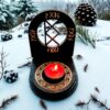 Амулет алтарь со ставом "Печать Фрейи на любовь", набор рун для ритуалов с местом для свечи и благовоний, разборный Амулет алтарь со ставом "Печать Фрейи на любовь", набор рун для ритуалов с местом для свечи и благовоний, разборный