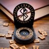 Амулет алтарь со ставом "Успешный бизнес", набор рун для ритуалов с местом для свечи и благовоний, разборный Амулет алтарь со ставом "Успешный бизнес", набор рун для ритуалов с местом для свечи и благовоний, разборный