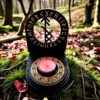Амулет алтарь со ставом "Магнит желания", набор рун для ритуалов с местом для свечи и благовоний, разборный