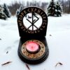 Амулет алтарь со ставом "Денежная тропа", набор рун для ритуалов с местом для свечи и благовоний, разборный Амулет алтарь со ставом "Денежная тропа", набор рун для ритуалов с местом для свечи и благовоний, разборный