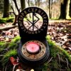 Амулет алтарь со ставом "Денежная тропа", набор рун для ритуалов с местом для свечи и благовоний, разборный Амулет алтарь со ставом "Денежная тропа", набор рун для ритуалов с местом для свечи и благовоний, разборный