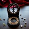 Амулет алтарь со ставом "Финансовое благополучие", набор рун для ритуалов с местом для свечи и благовоний, разборный Амулет алтарь со ставом "Финансовое благополучие", набор рун для ритуалов с местом для свечи и благовоний, разборный