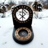 Амулет алтарь со ставом "Радость общения", набор рун для ритуалов с местом для свечи и благовоний, разборный Амулет алтарь со ставом "Радость общения", набор рун для ритуалов с местом для свечи и благовоний, разборный