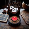 Оберег алтарь со ставом "Любовная ловушка", набор рун для ритуалов с местом для свечи и благовоний, разборный Оберег алтарь со ставом "Любовная ловушка", набор рун для ритуалов с местом для свечи и благовоний, разборный