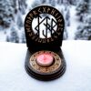 Оберег алтарь со ставом "На притяжение клиентов", набор рун для ритуалов с местом для свечи и благовоний, разборный