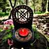 Оберег алтарь со ставом "Здоровье и долголетие", набор рун для ритуалов с местом для свечи и благовоний, разборный