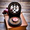 Амулет алтарь со ставом "Получение знаний", набор рун для ритуалов с местом для свечи и благовоний, разборный Амулет алтарь со ставом "Получение знаний", набор рун для ритуалов с местом для свечи и благовоний, разборный