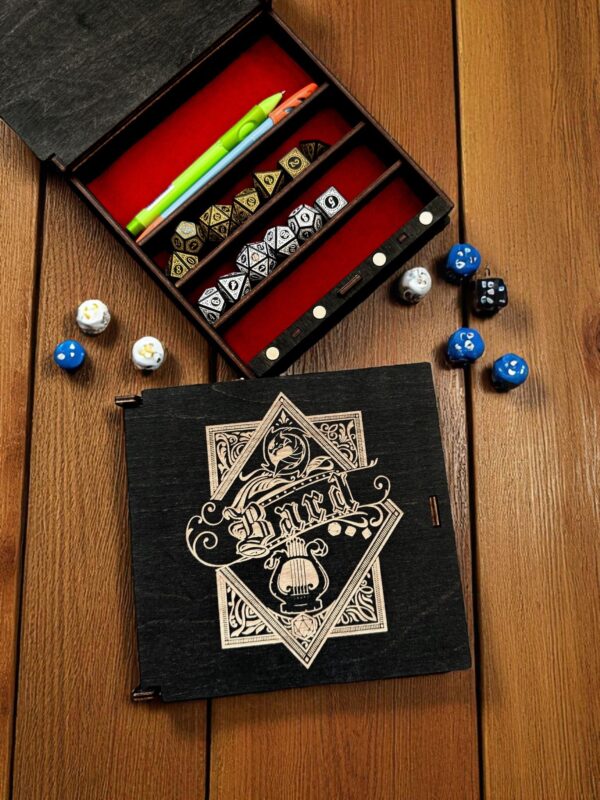 Органайзер ДнД «Бард 4 Шкатулка» — дерево