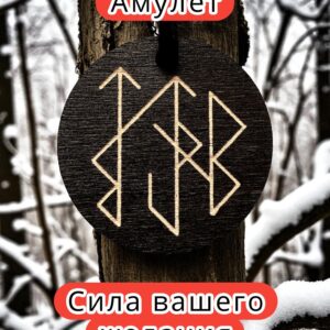 Амулет с рунами «На притяжение клиентов» — дерево