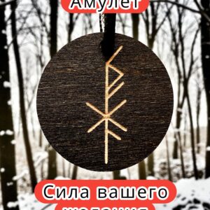 Амулет с рунами «Удачная сделка» — дерево